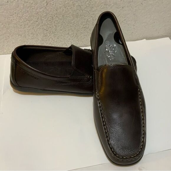 ROCKPORT Cape Noble Brown Leather Casual Dress Loafer Shoes Men\'s 10 main image 5